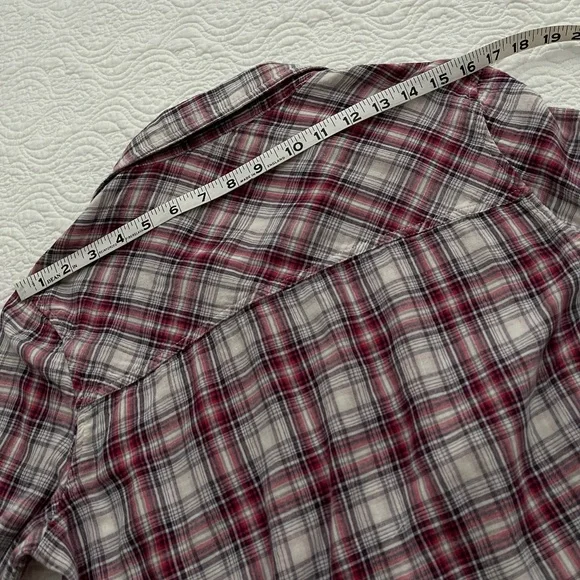 AEROPOSTALE Womenโs Long Sleeve Plaid Lined Button Down Shirt S/P - Picture 11 of 14